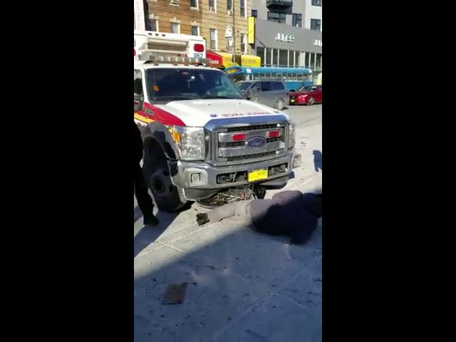 Ambulance Crashes into a Passerby in Boro Park on 01/02/2018