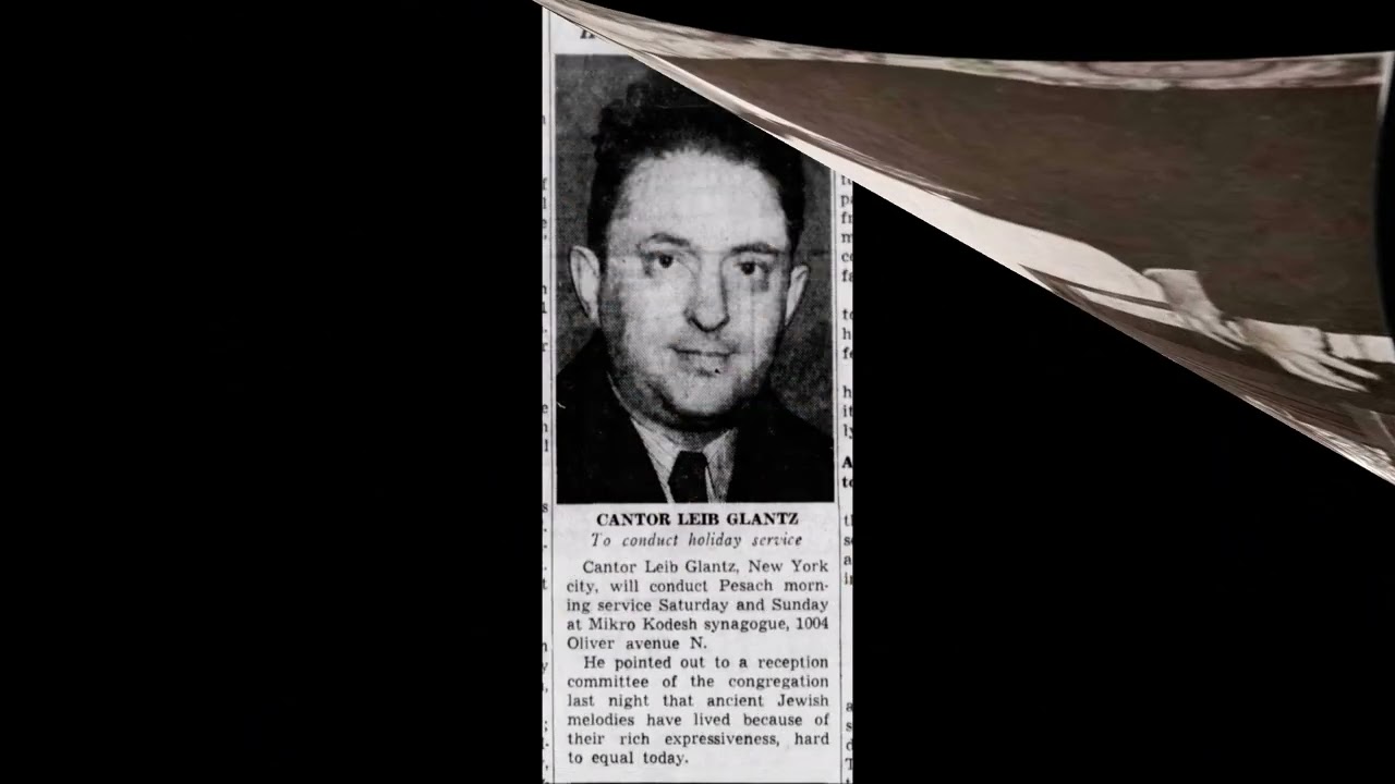 Cantor Leib Glantz Z"L - Ezkera Elokim