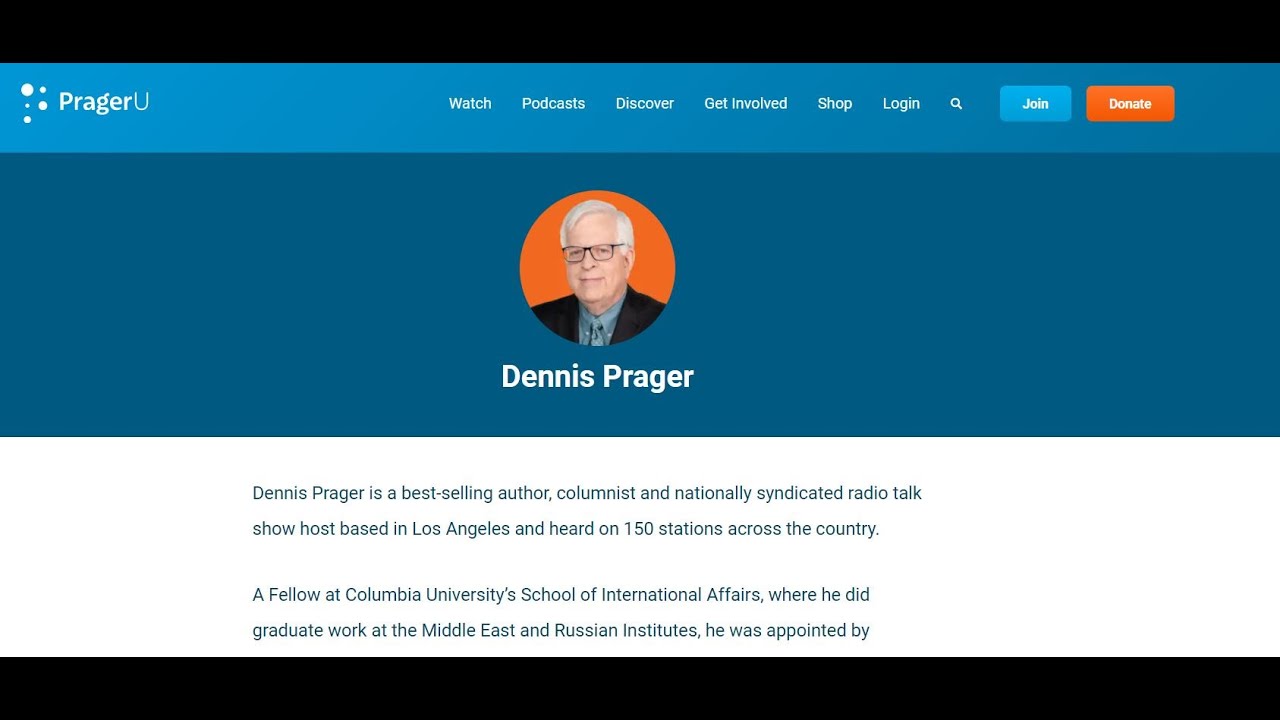 DENNIS PRAGER: EXPOSING THE UNIVERSITY OF LIARS