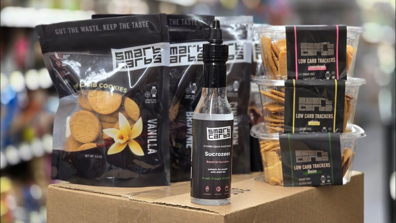 Smart Carb - Introducing our sugar-free sweetener,  low-carb cookies & crackers approved by Meisels.