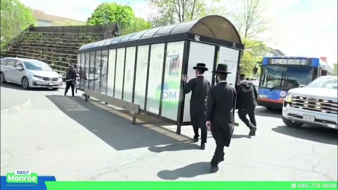 Ongoing preparations for the grand Hadlakah in Kiryas Yoel
