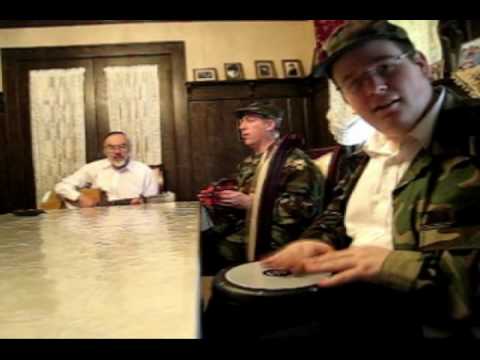 Rabbi Meir Fund Singing and Playing Guitar with Doumbek, Tamborine, Cowbell And Block.mp4