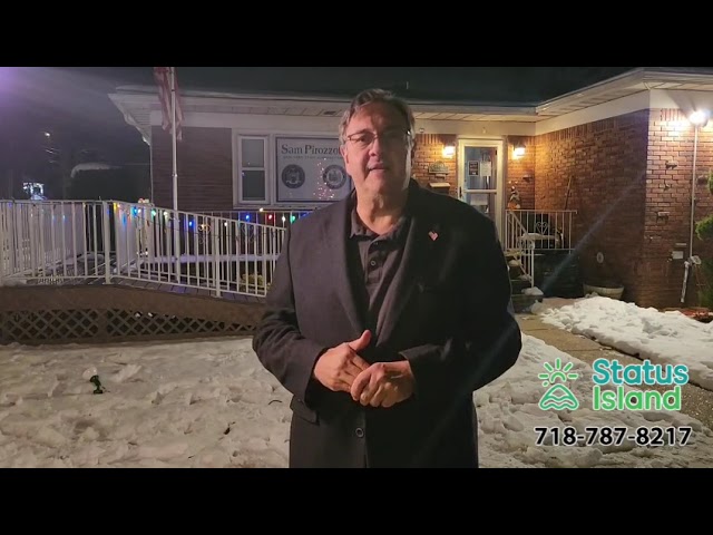 Menorah Lighting hosted by NYS Assemblyman Sam Pirozzolo and Rabbi Katzman of Chabad.