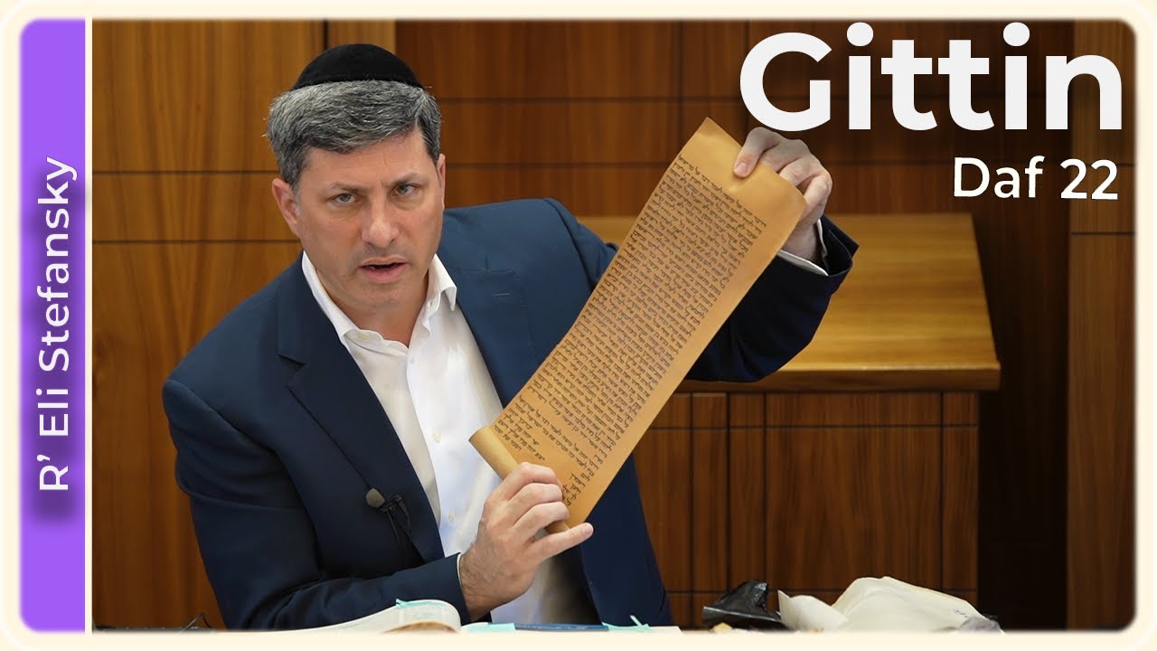 Daf Yomi Gittin Daf 22 by R’ Eli Stefansky