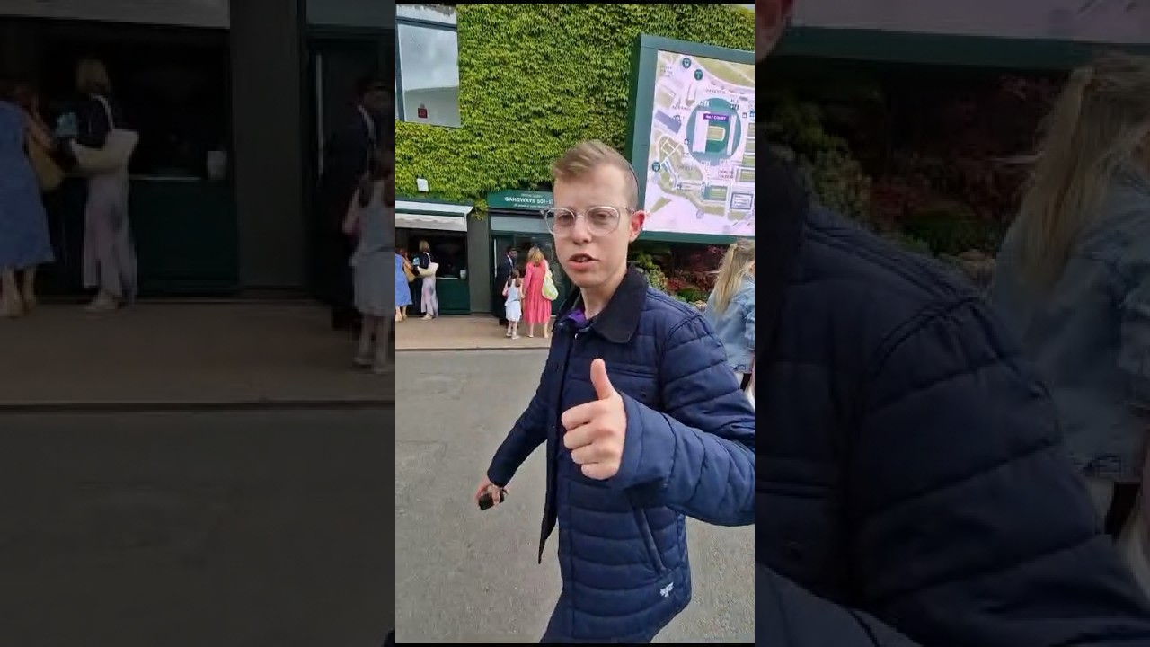Pretending to be a arrogant celebrity at Wimbledon #shorts