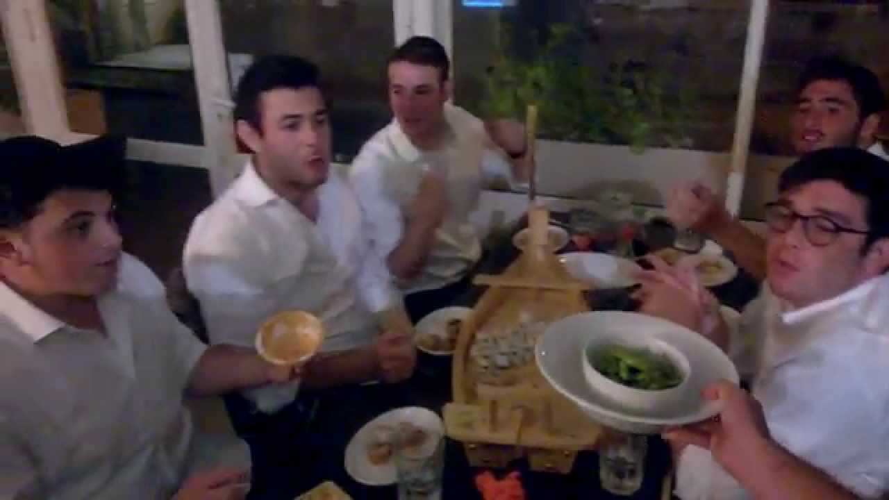 Yeshiva Bachurim @ All-You-Can-Eat Sushi in Jerusalem