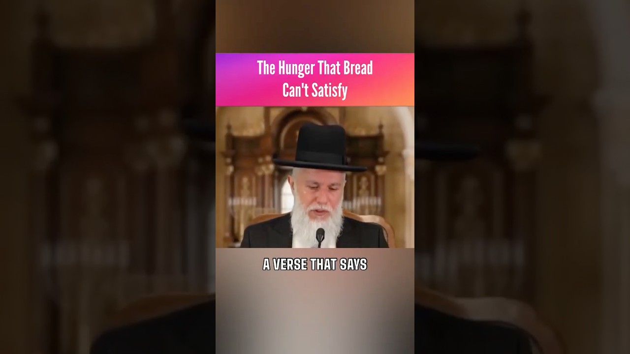The Hunger That Bread Can't Satisfy - Rabbi Zamir Cohen