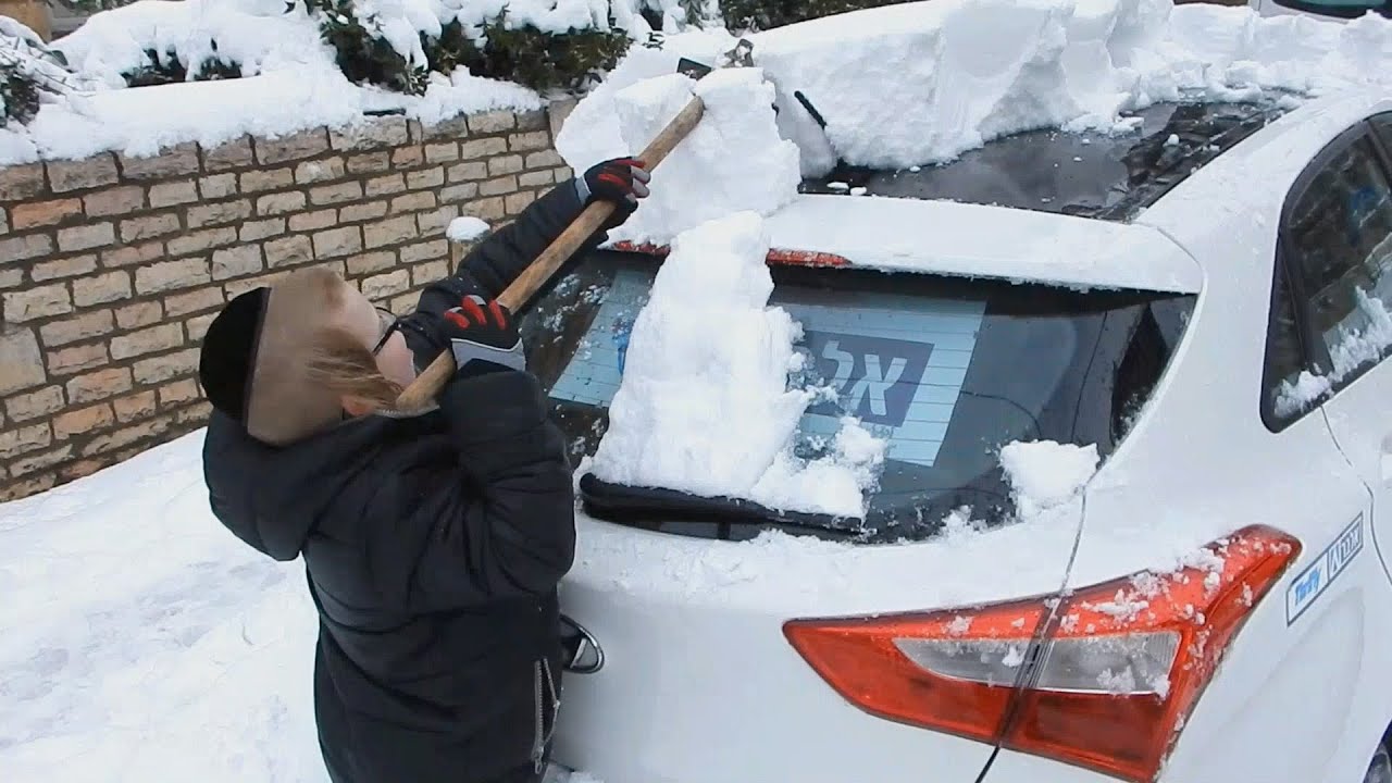 Adar Snow in Jerusalem - Winter 2015 / 5775 ערב שבת בליזארד שלג בירושלים - חורף