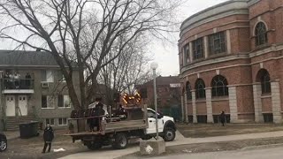 Yosef Benzion Weberman Singing On A Truck, Chol Hamoed Pasach