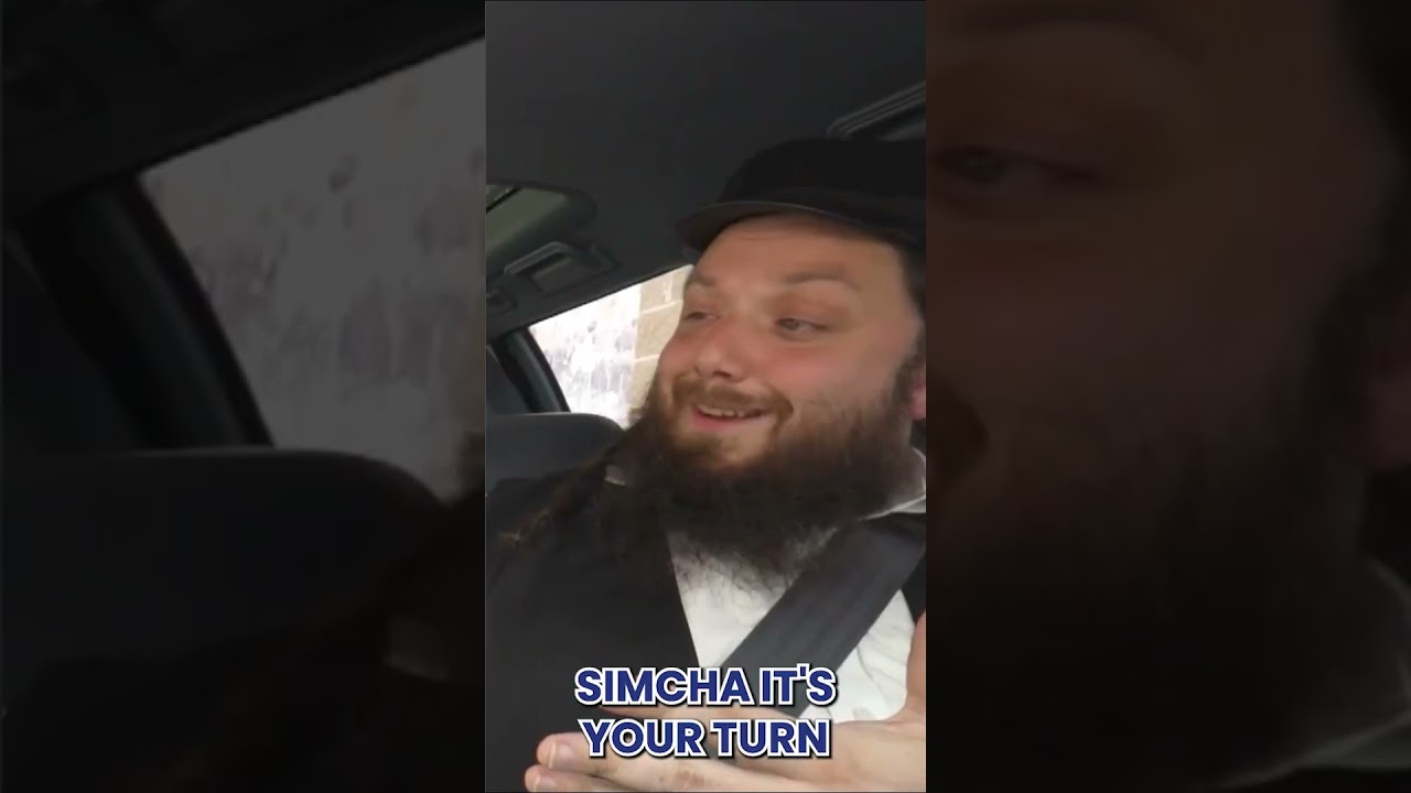 SING FOR YOUR FOOD: Simcha Leiner and Joey Newcomb challenge each other in Carpool Kumzitz