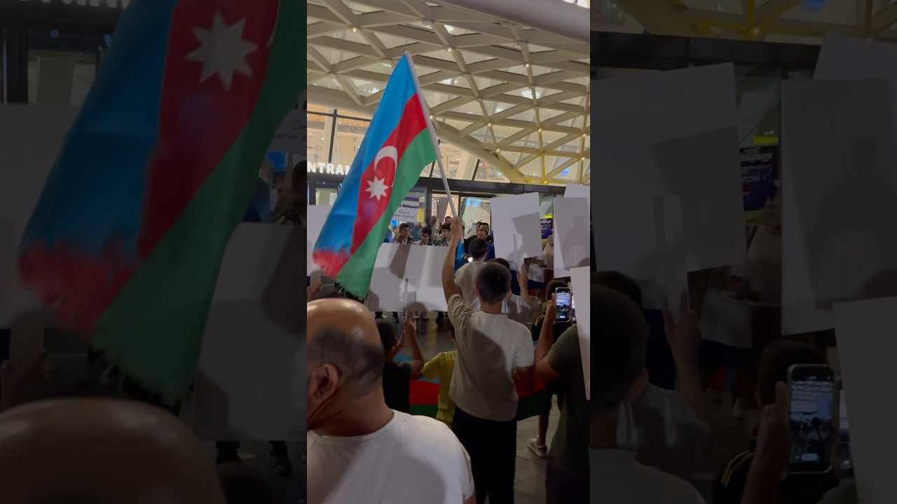 Chaos at Baku airport 🇦🇿