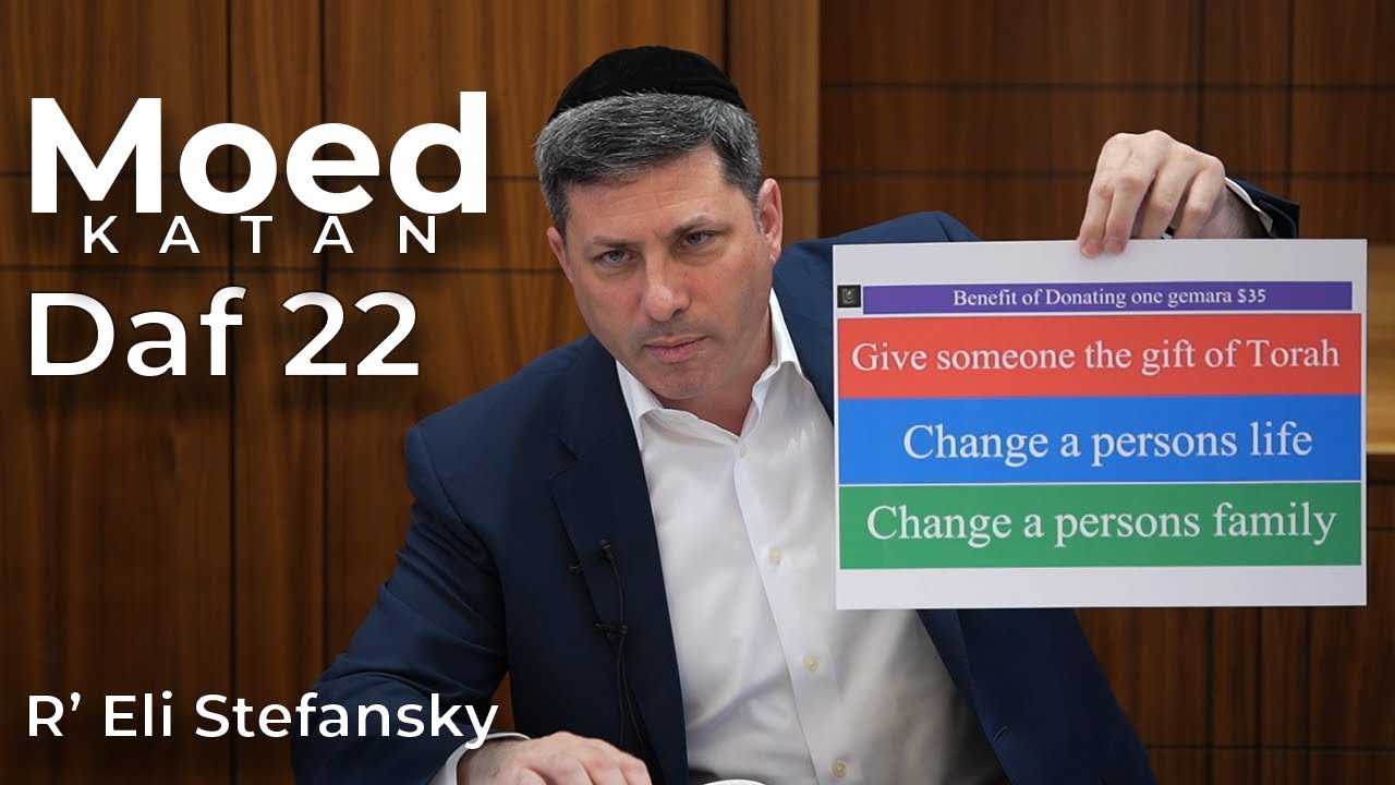 Daf Yomi Moed Katan Daf 22 by R’ Eli Stefansky