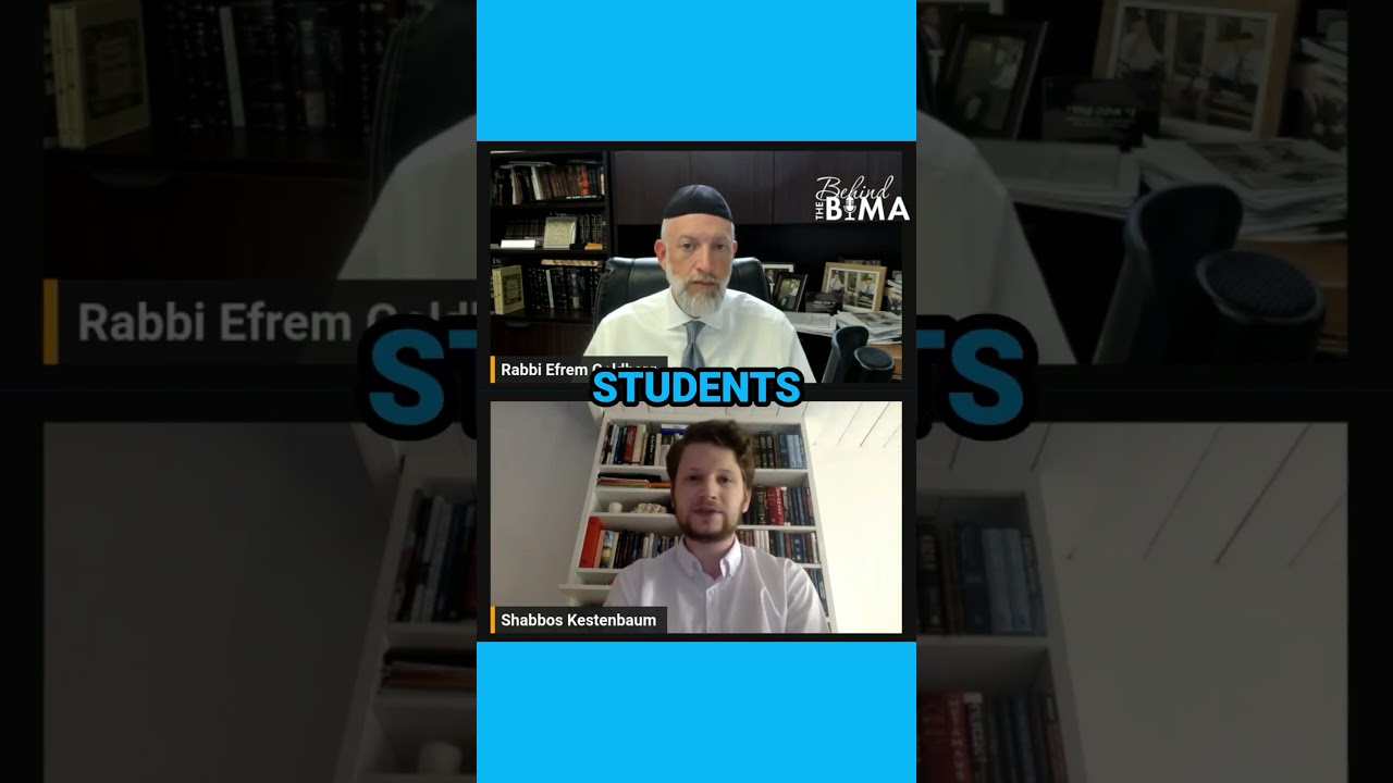 You'll have to STAND UP and FIGHT! Shabbos Kestenbaum on Behind the Bima