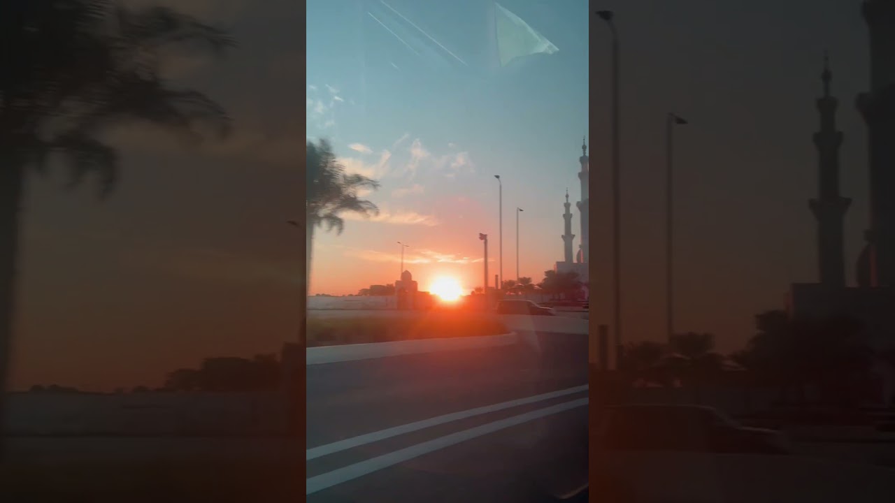 Sunset Sheikh Zayed Grand mosque #sunset #shorts #abudhabi #grandmosque #sheikhzayed