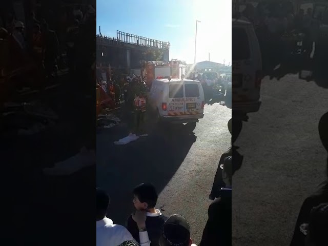Construction site collapse in Betar Illit 2