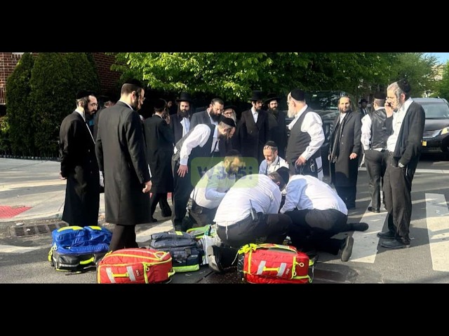 Pedestrian struck at Middletown St & Marcy Ave. Child on electric scooter hit by vehicle.