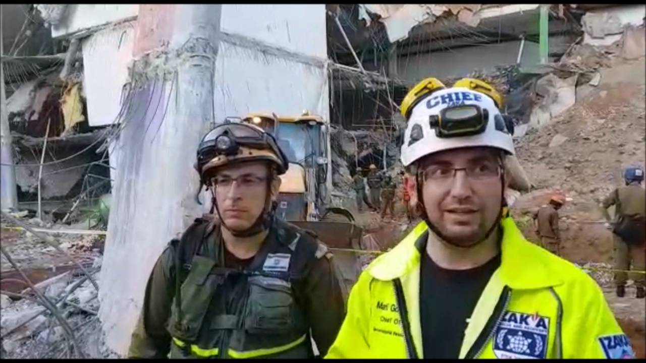 ZAKA Update On Rescue Efforts At Tel Aviv Collapse