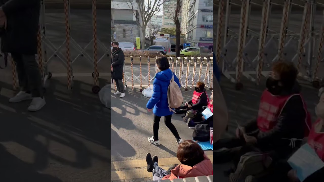 Protest in Seoul South Korea #shorts #protest #seoul #peace