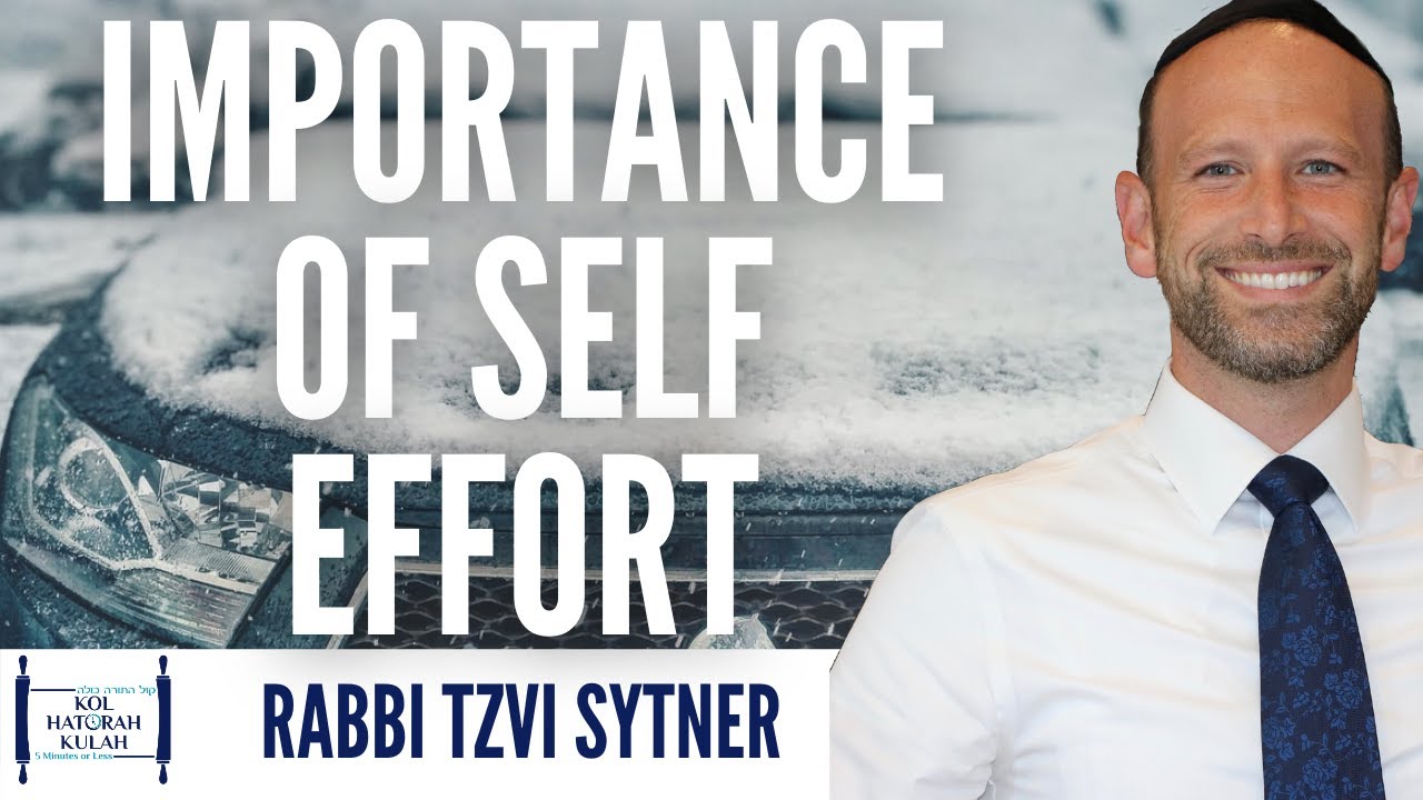 Importance of Self Effort - Rabbi Tzvi Sytner