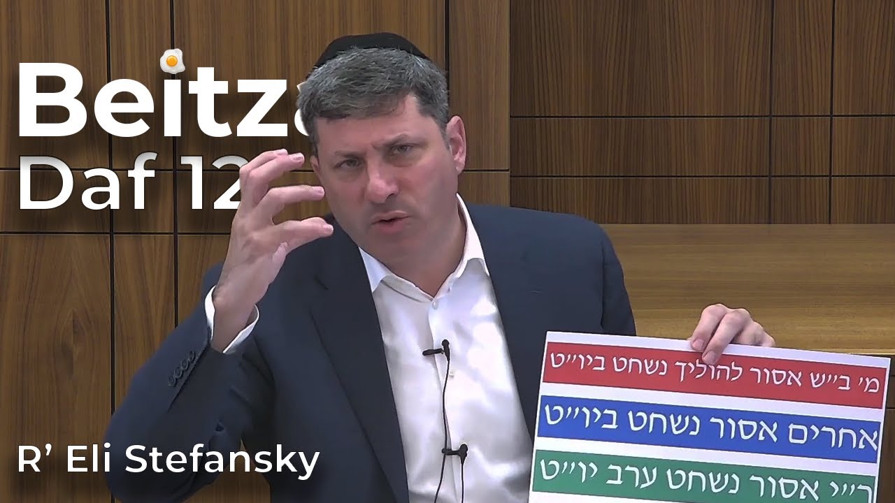 Daf Yomi Beitzah Daf 12 by R’ Eli Stefansky