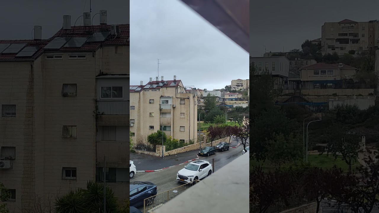 Stormy weather from the synagogue window.