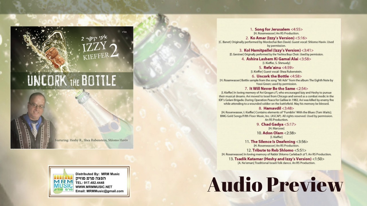 Izzy Kieffer 2 - Uncork The Bottle - Audio Preview