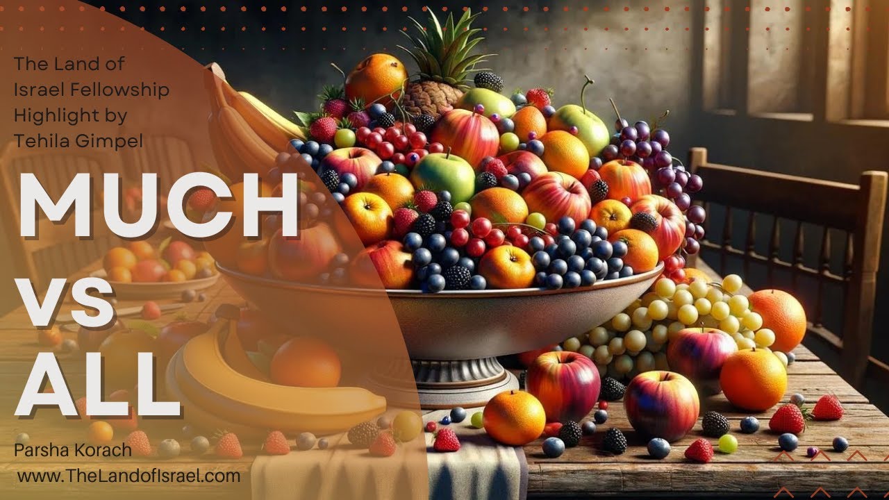 Much vs All (Parsha Korach) - Tehila Gimpel: The Land of Israel Fellowship