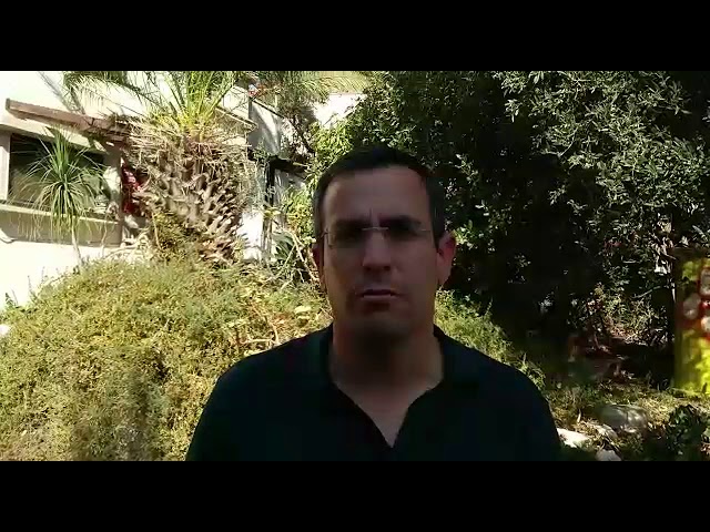 Elkana Mayor Assaf Mizner speaks about the victim