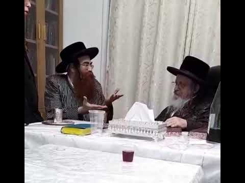 בן כ"ק האדמו'ר מתולדות אהרון אב"ד תולדות אהרון בית שמש בביקור בבית כ"ק האדמו'ר מקאליש
