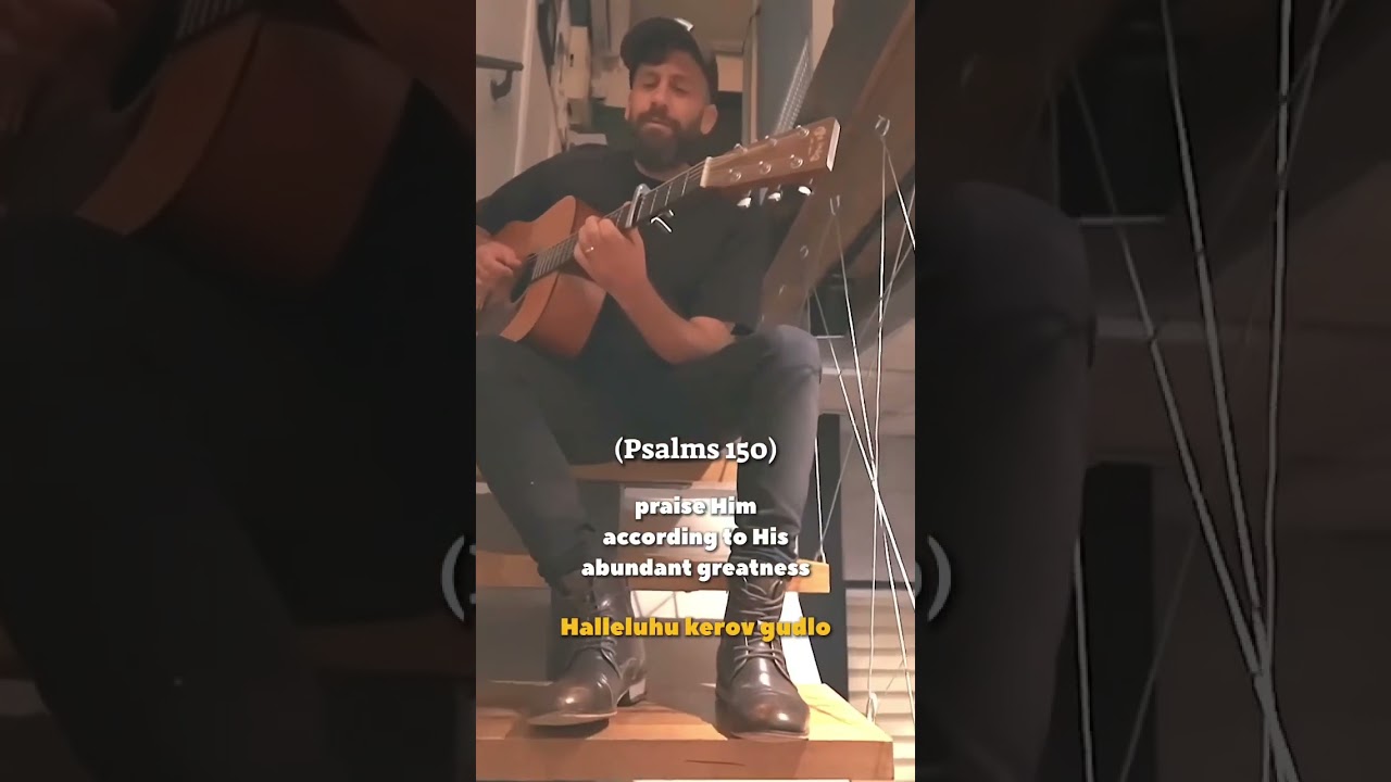 Psalms 150 spontaneous live from the studio’s stairs #psalms #live #bibleverse #bible #worship