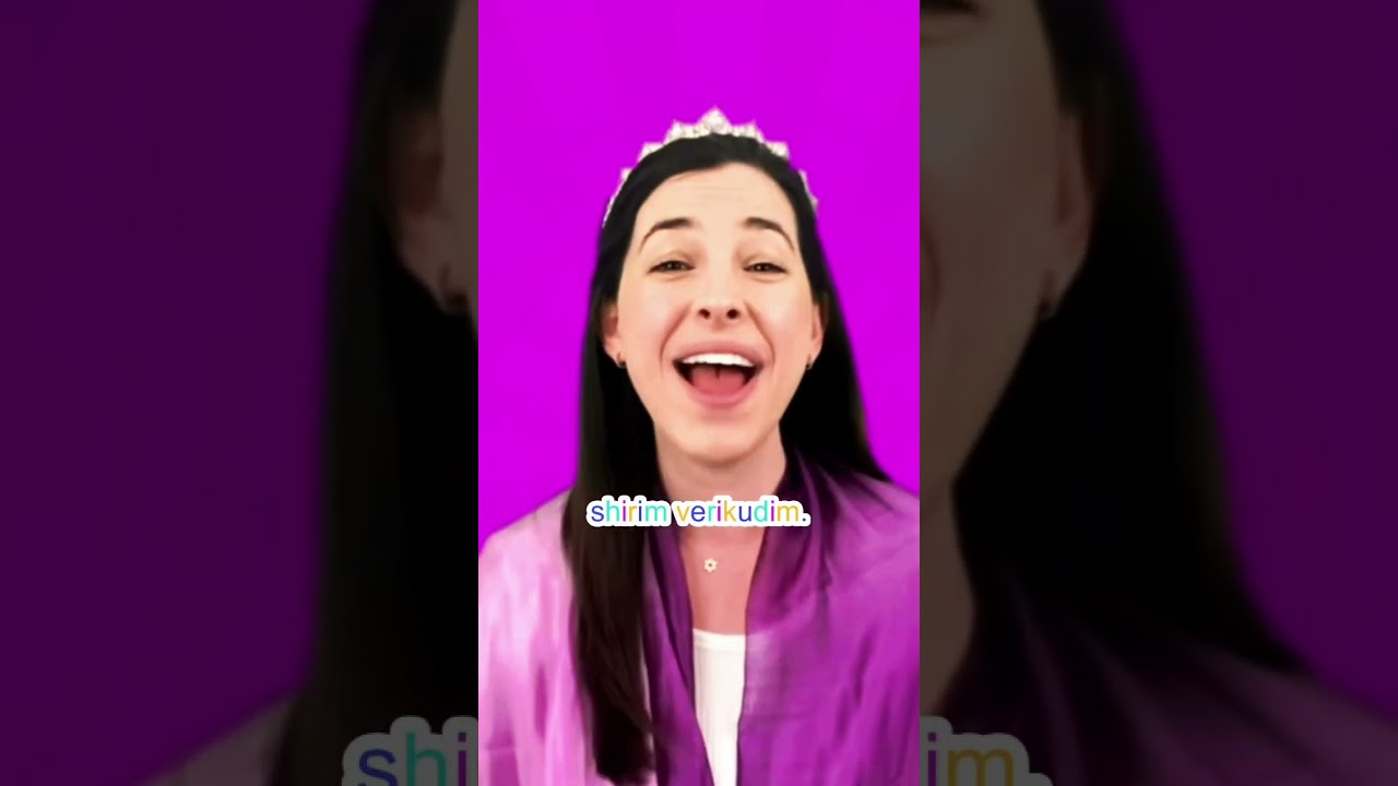 Sing a catchy Purim song with Ms. Sara!! #hebrewsingalong #shabbatshalom jewishkids #purimsong