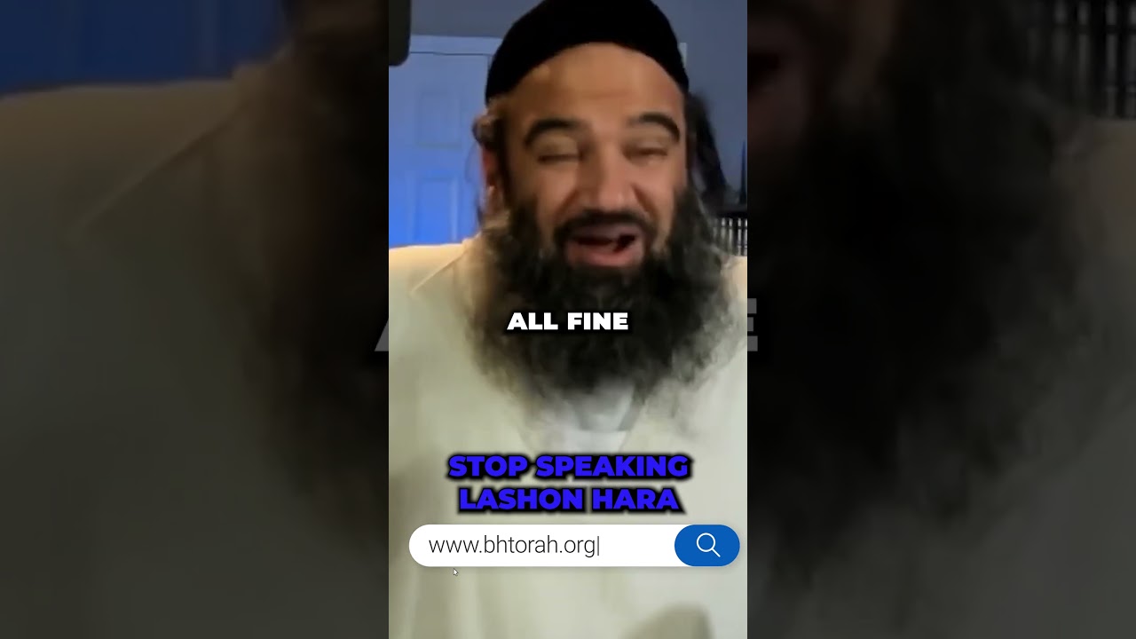 Stop Speaking Lashon Hara #LashonHara #StopLashonHara #torah #judaism #jewish #rabbiyaronreuven