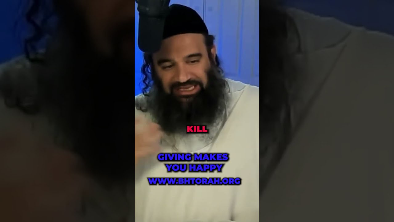Giving Tzedakah Makes You Happy #Torah #RabbiYaronReuven #KIRUV #HaShem #Judaism #Jewish #Chesed
