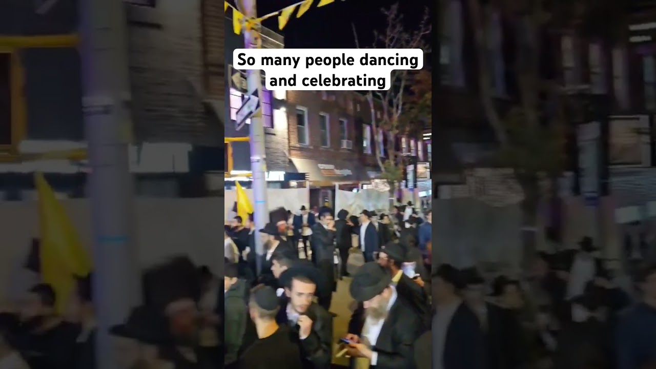 Eitan Katz by the Simchas Beis Hashoeva in Crown Heights now