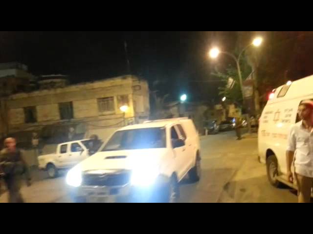 Motzei Shabbos stabbing attack in Hebron - Video, MDA Spokesman