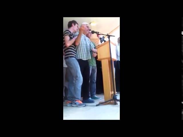 Father of Terror Victim Malachi Rosenfeld HYD, Singing 'Vafilu Behastara' At His Sons Levaya