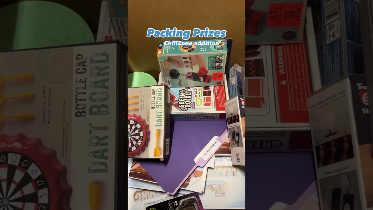 Just some BTS of YOUR FAV PRIZES!! 🎬