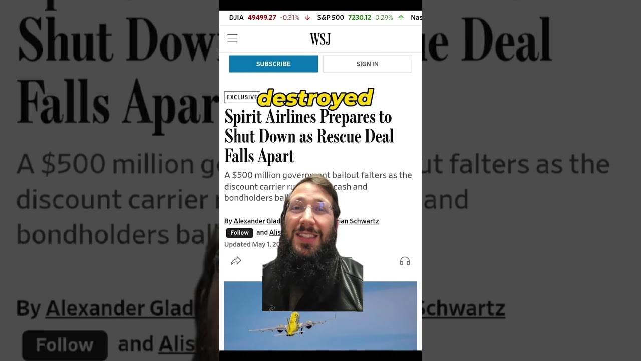 Spirit Airlines Shutting Down @ 3am!