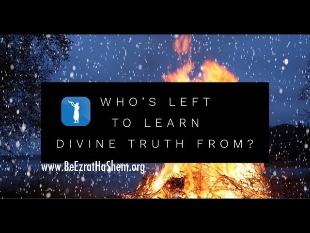 Who’s Left To Learn Divine Truth From? - MUSSAR Pirkei Avot (82)
