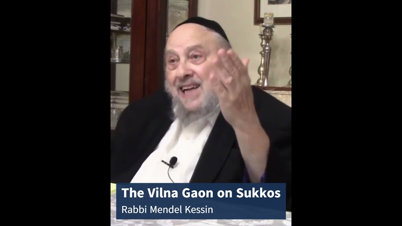 The Vilna Gaon on Sukkos #sukkot #sukka #succus #sukah #jewish #fourspecies #hidabroot #love