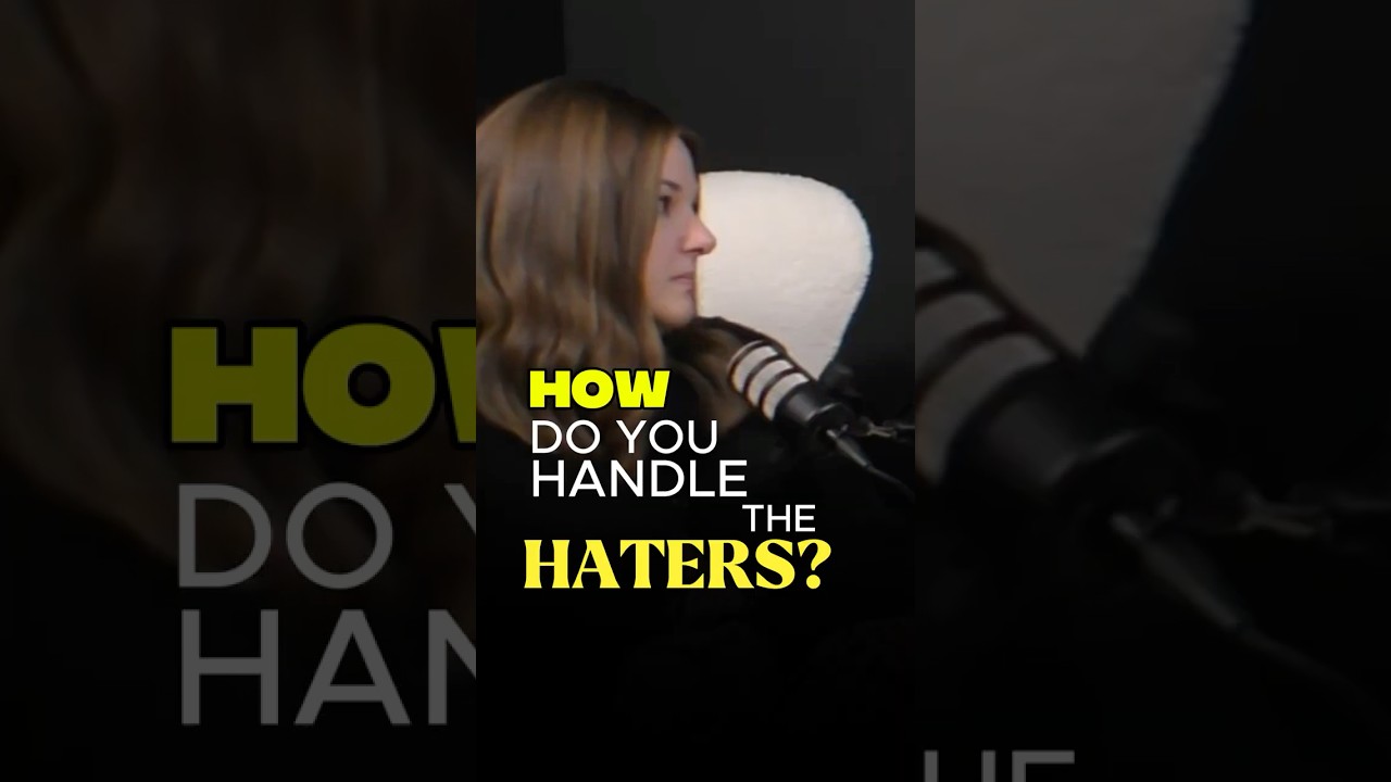 How do you handle the HATERS?