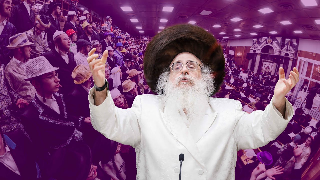 Sanz Klausenburg Rebbe Purim Tish