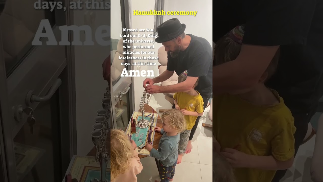 Hanukkah ceremony , The Levites family #hanukkah