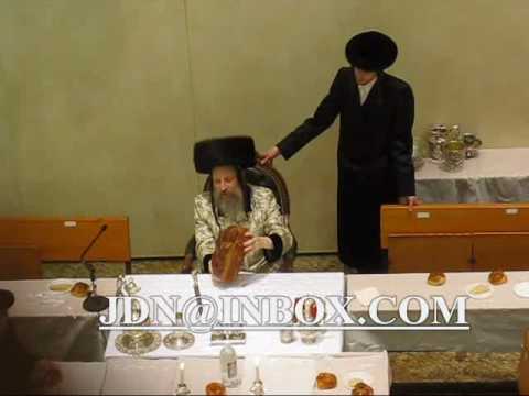 Burshtiner Rebbe Melava Malka and siyum on Gittin