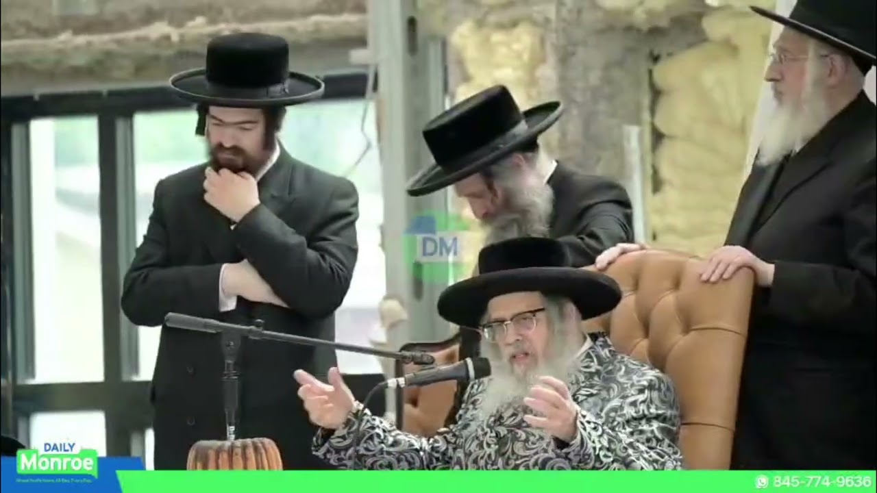 Mamid Tzeischem Leshalom held in Kiryas Yoel for the Satmar Rebbe before his trip to Europe.