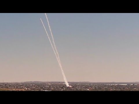 Another Baradge Of Rockets Making It's Way From Gaza Into Israel, As The Conflict Continues