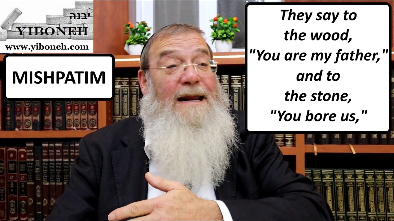 Rav Aaron Dovid Poston: They say to the wood, "You are my father," and to the stone, "You bore us,"