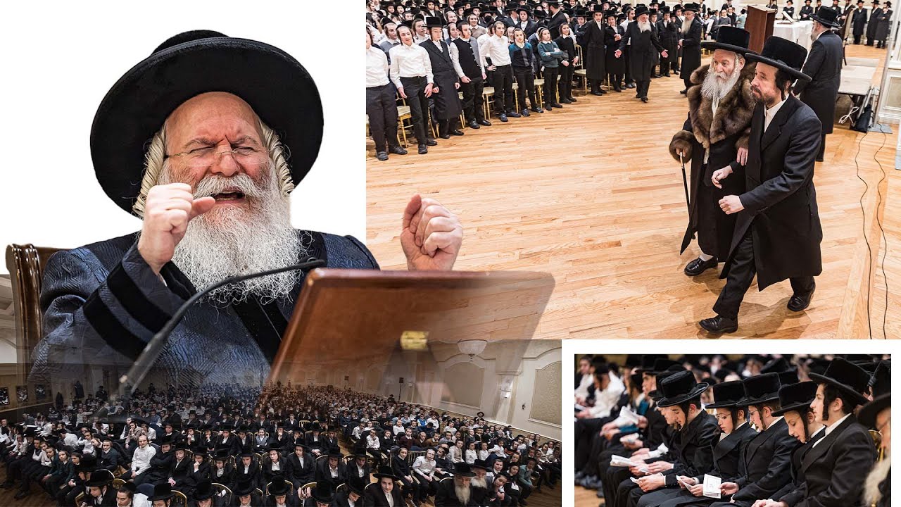 Naaseh V'nishma!! Bobov Rebbe with Bobov Students