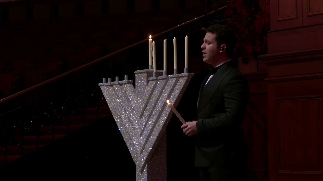 Chaim Stern lights the Menorah - 10th Anniversary Chanukah Concert 2024