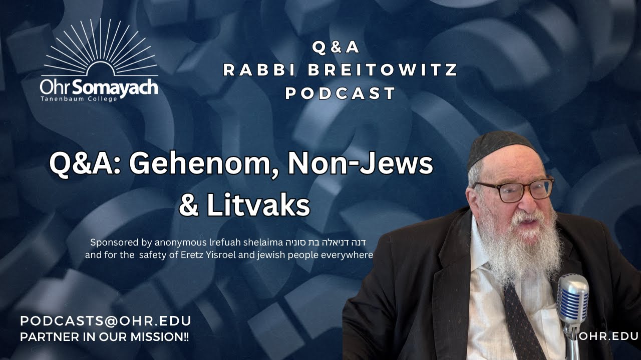 Q&A: Gehenom, Non-Jews & Litvaks (HaRav Yitzchak Breitowitz)